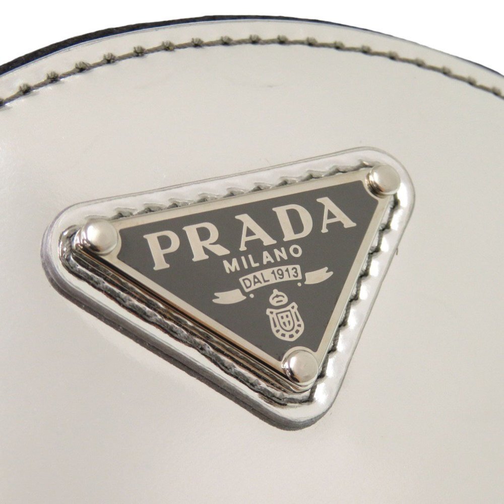 PRADA Silver Leather Shoulder Bag - Picture 6 of 8